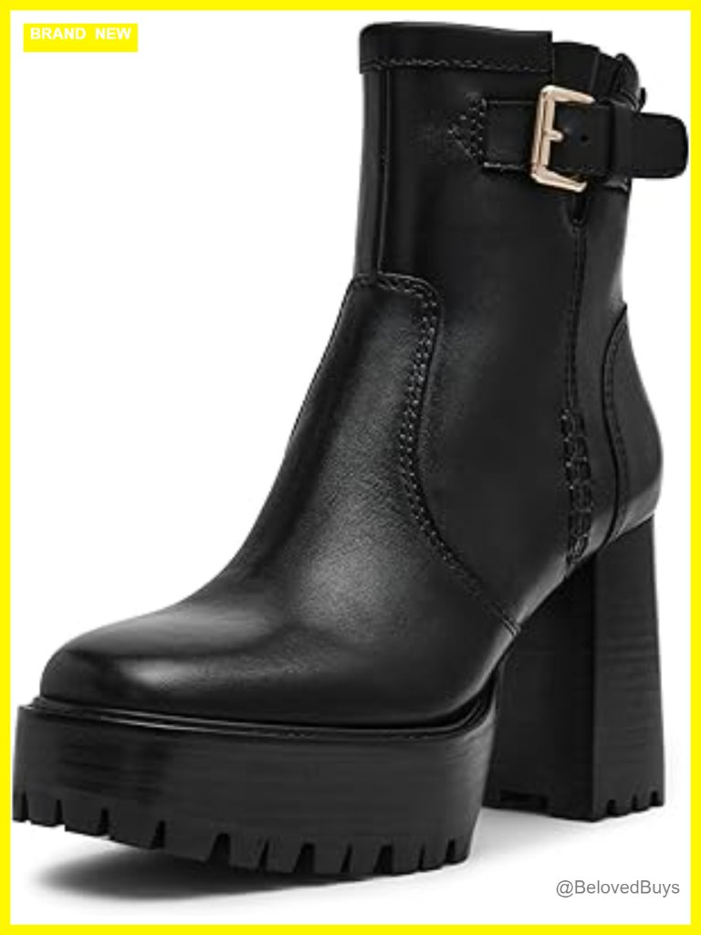 Ankle Bootie With Block Heel And Zip Closure